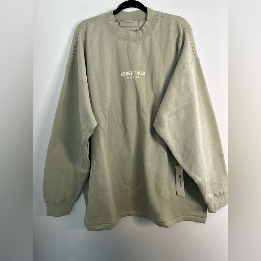 Fear Of God Essentials Crew Neck 
Size: XL
Color: Green